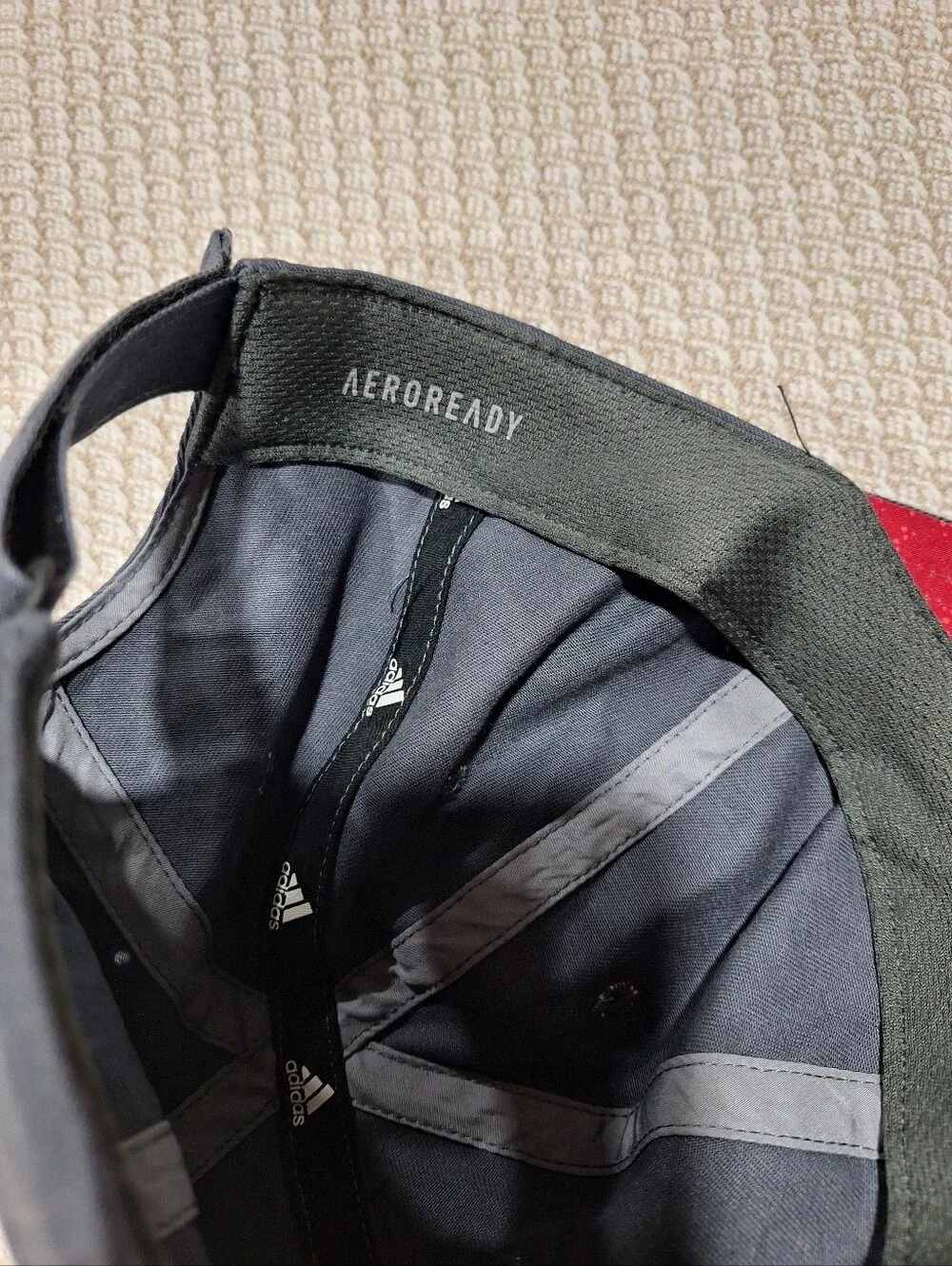adidas Navy Cap with Red Embroidered Logo